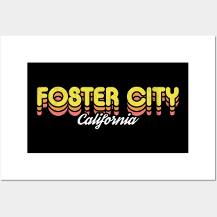 Retro Foster City California Posters and Art